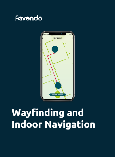 Onepager Navigation Preview Indoor Navigation and Wayfinding with Bluetooth | Favendo GmbH